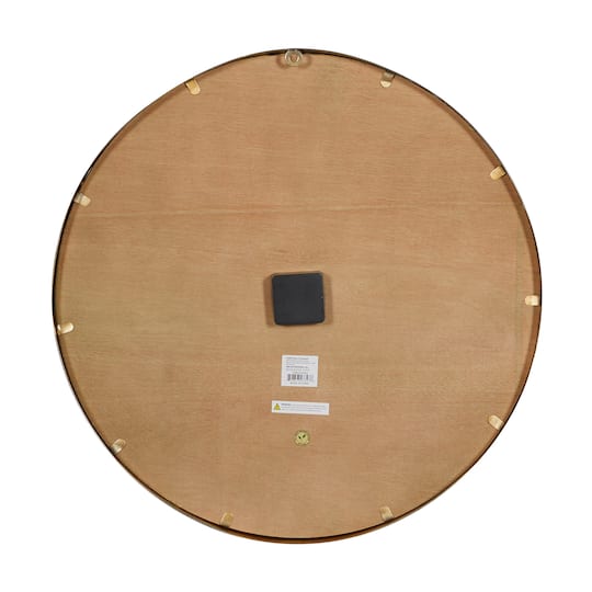 Brown Rustic Wood Wall Clock, 24" x 24"
